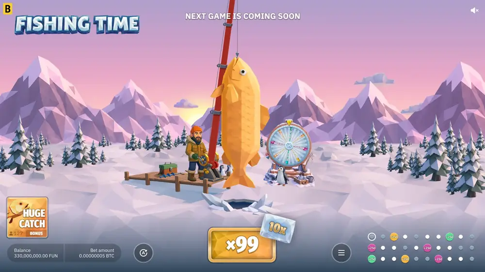 Huge Catch round with a yellow fish